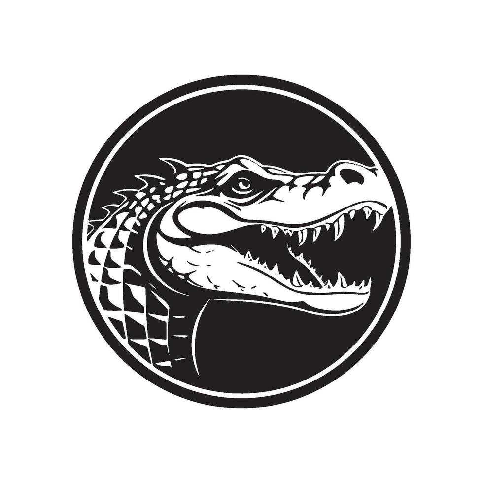 Realistic Crocodile Close-Up Illustration with Detailed Skin Texture vector