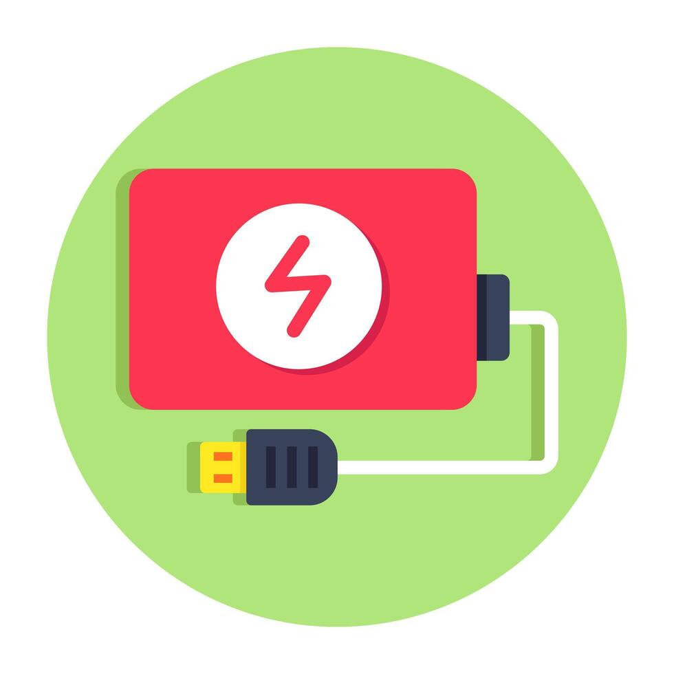 A trendy design icon of power bank vector