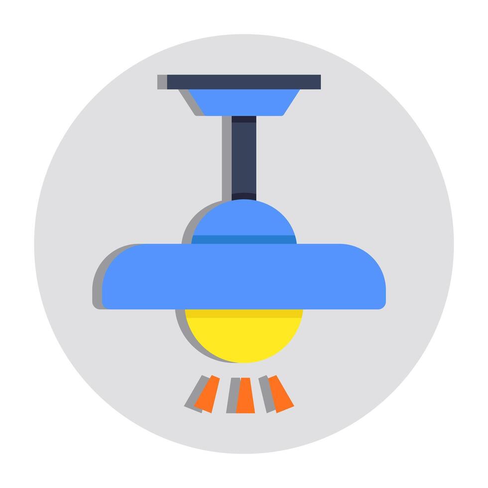Premium design icon of ceiling light vector