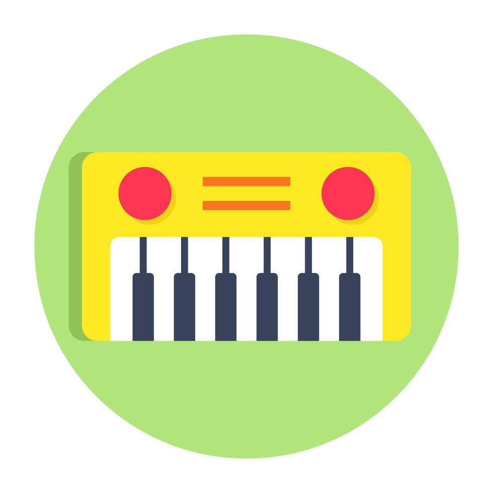 Creative design icon of piano vector