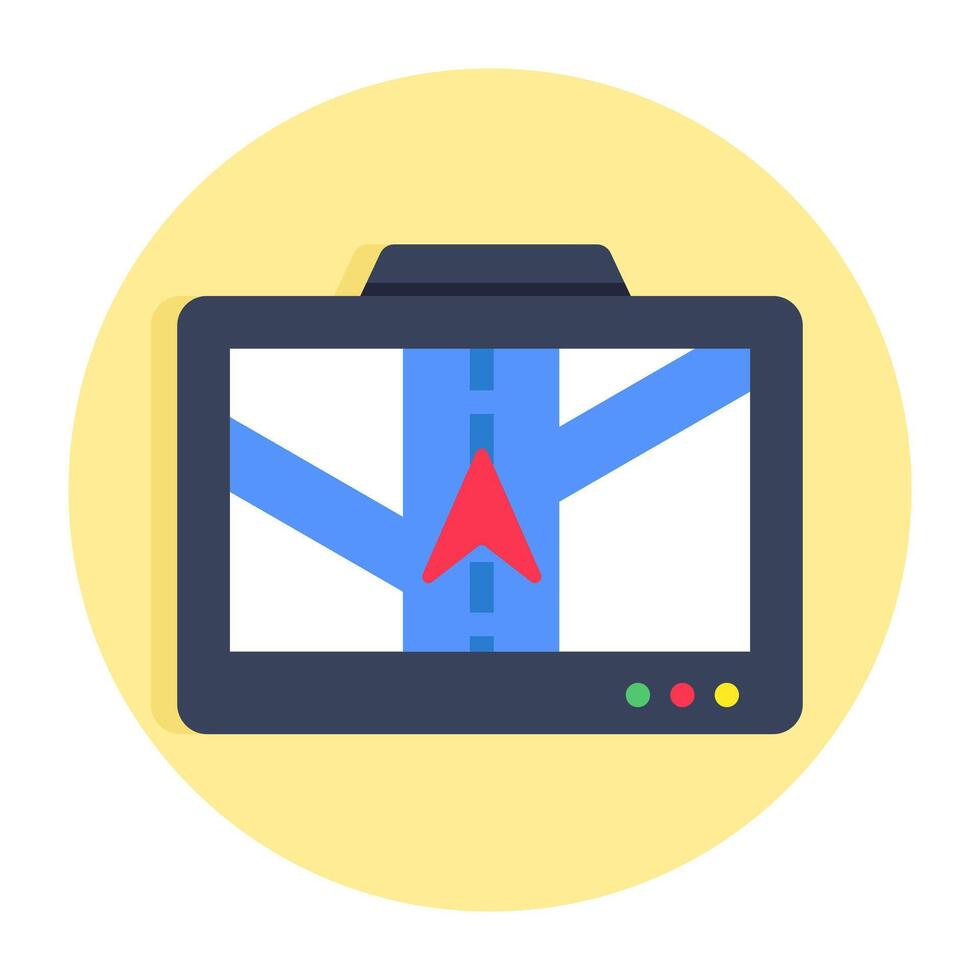 Premium design icon of mobile navigation vector