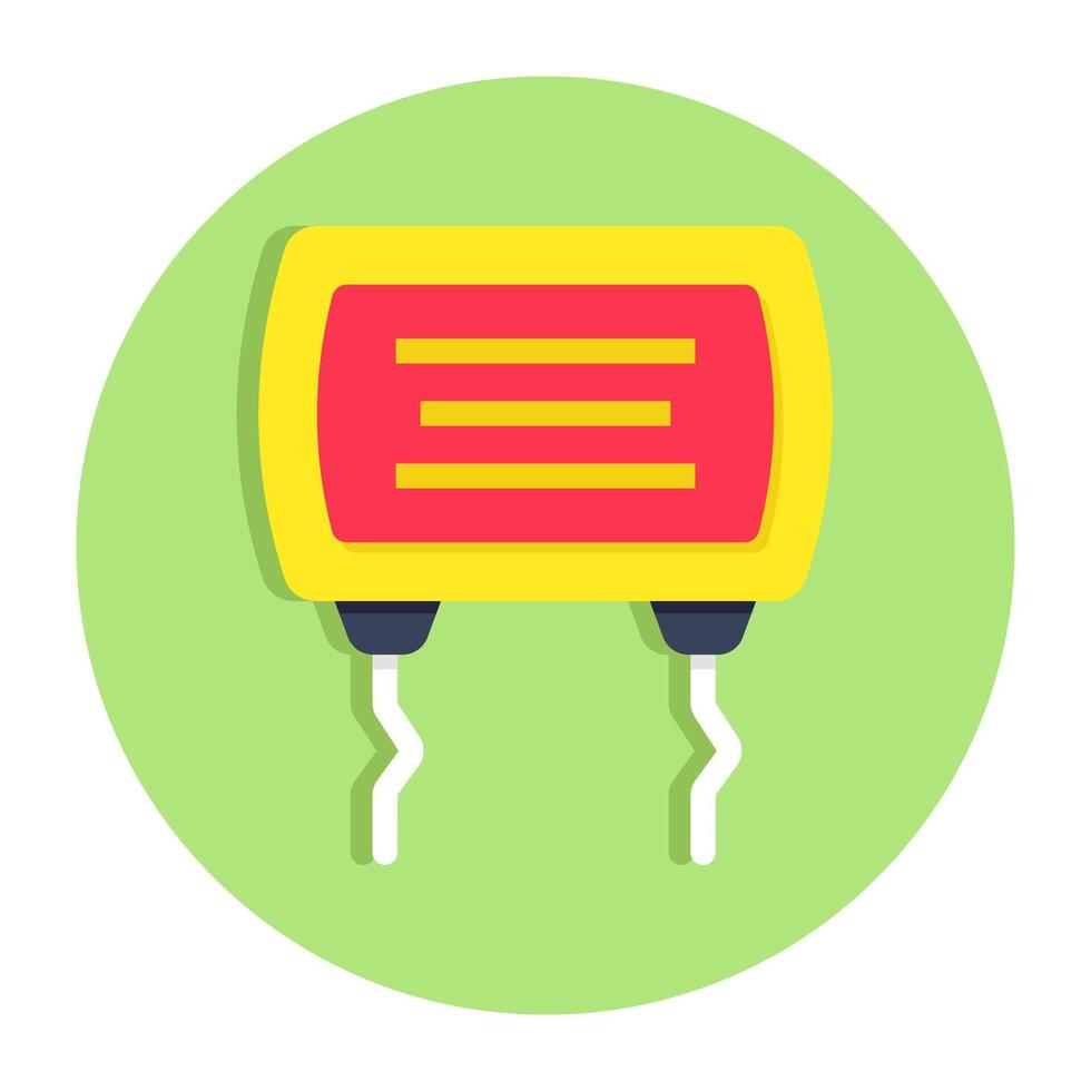 A trendy design icon of capacitor vector
