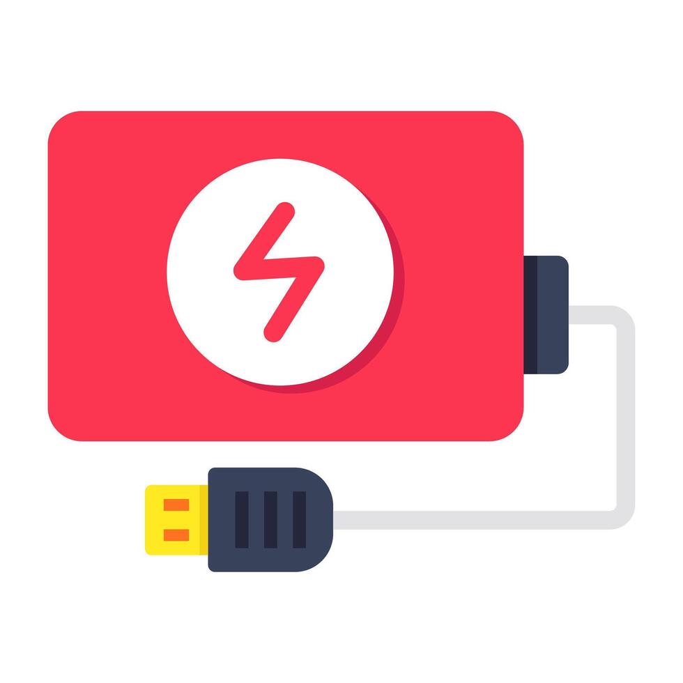 A trendy design icon of power bank vector