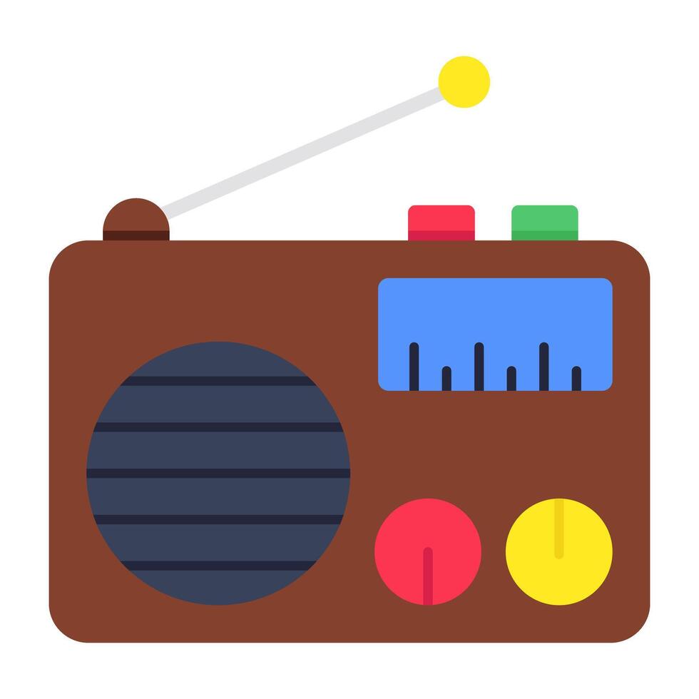 Modern design icon of radio vector