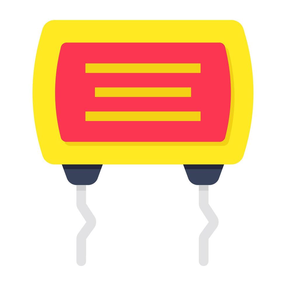 A trendy design icon of capacitor vector