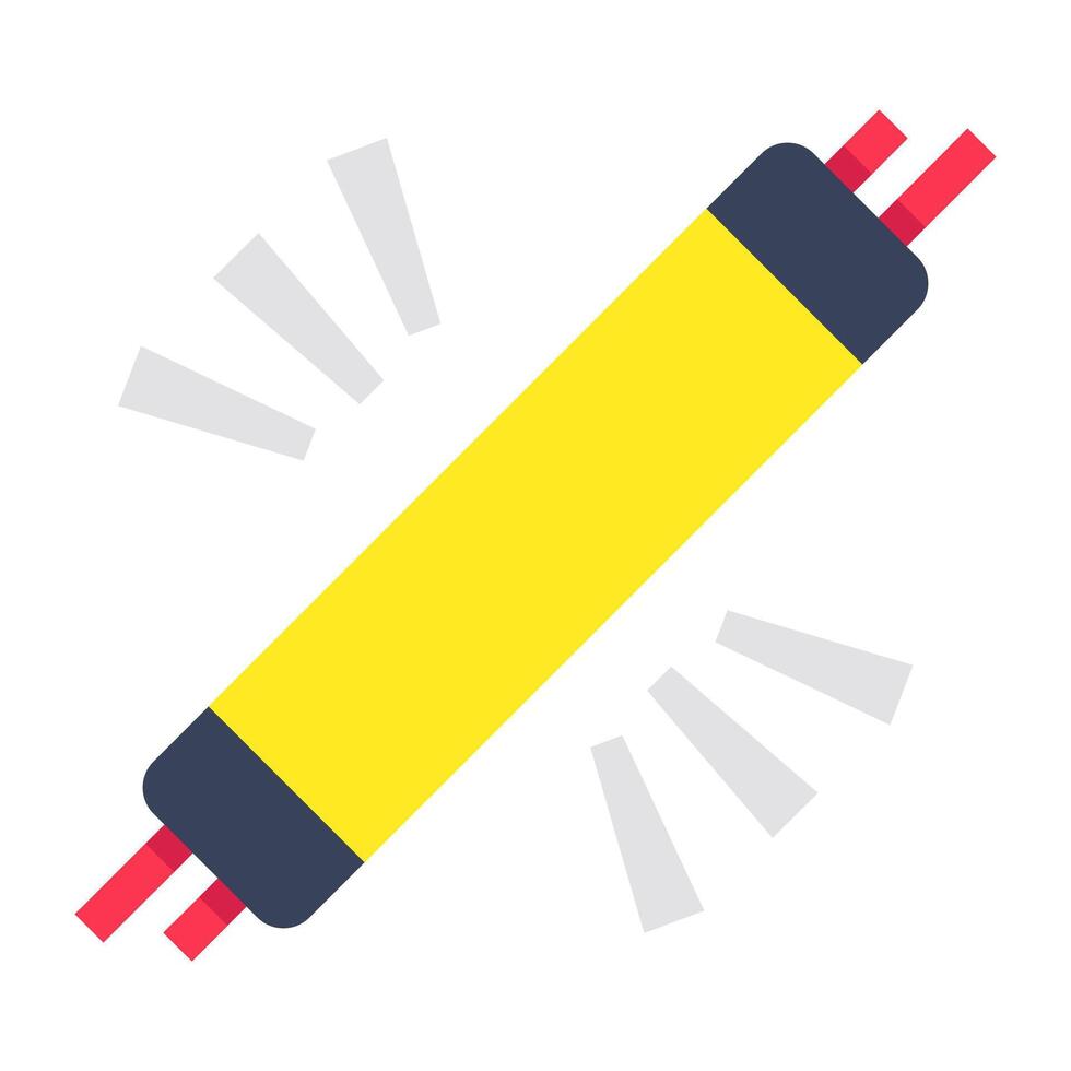 Creative design icon of tube light vector