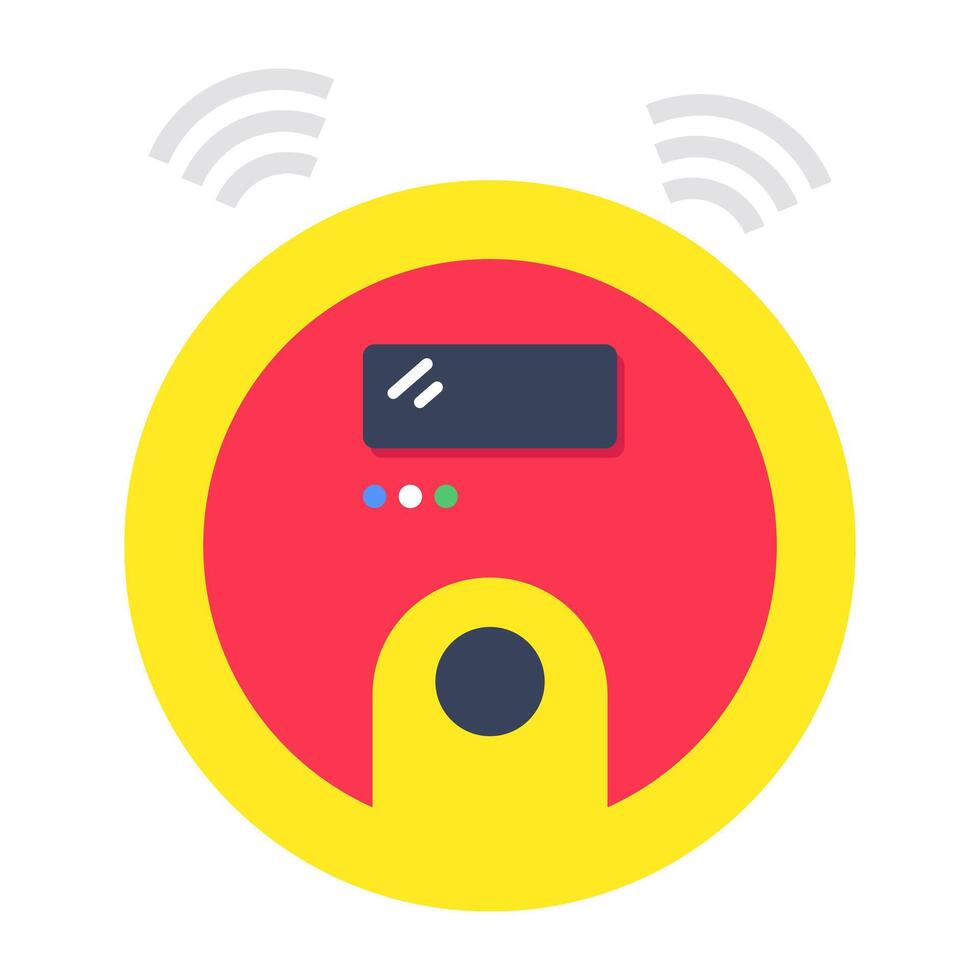 An icon design of smart vacuum vector