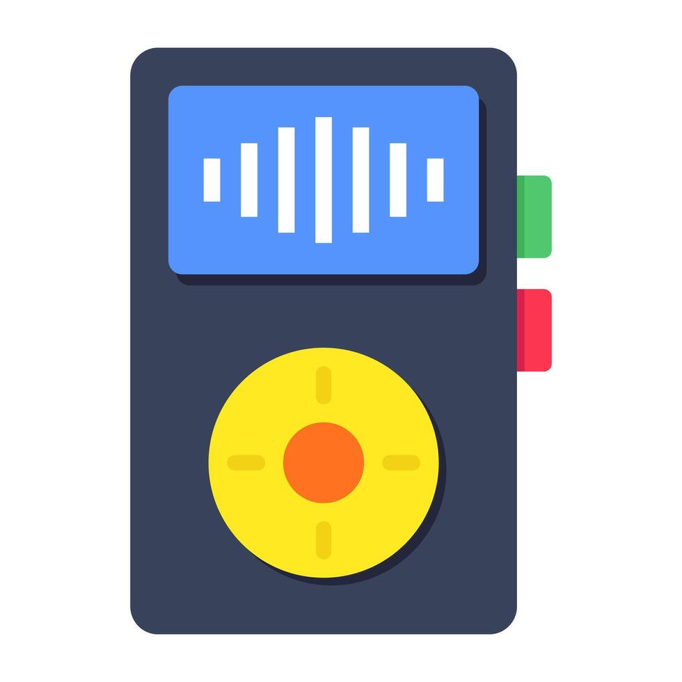 A trendy design icon of mp3 player vector