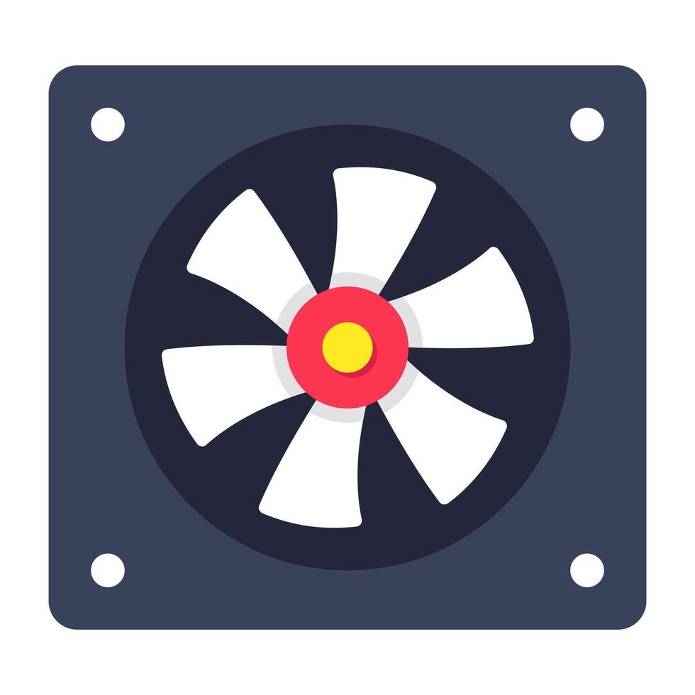 Modern design icon of computer fan vector