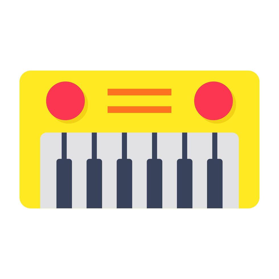 Creative design icon of piano vector