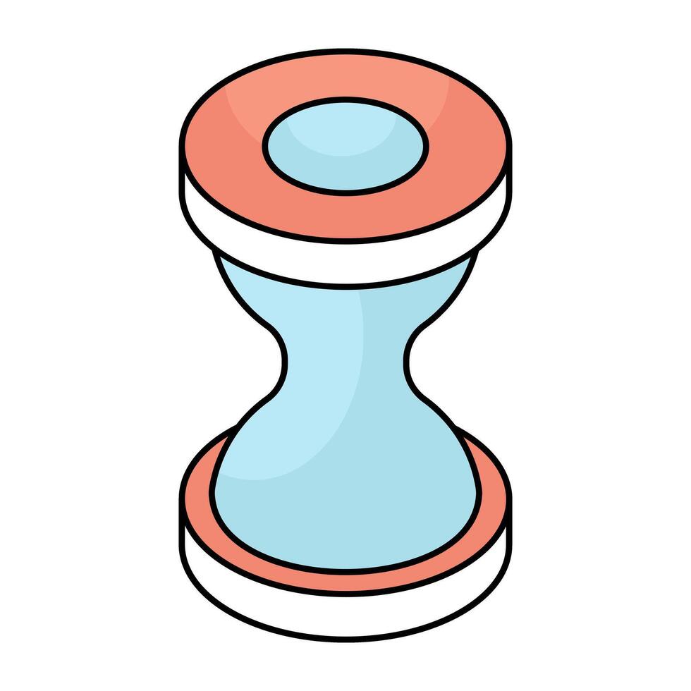 Creative design icon of hourglass vector