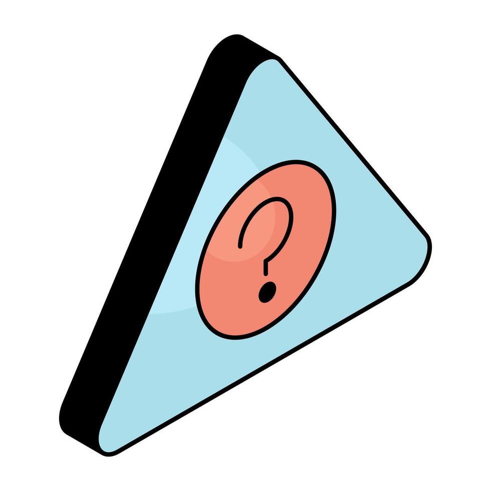 Premium design icon of question sign vector