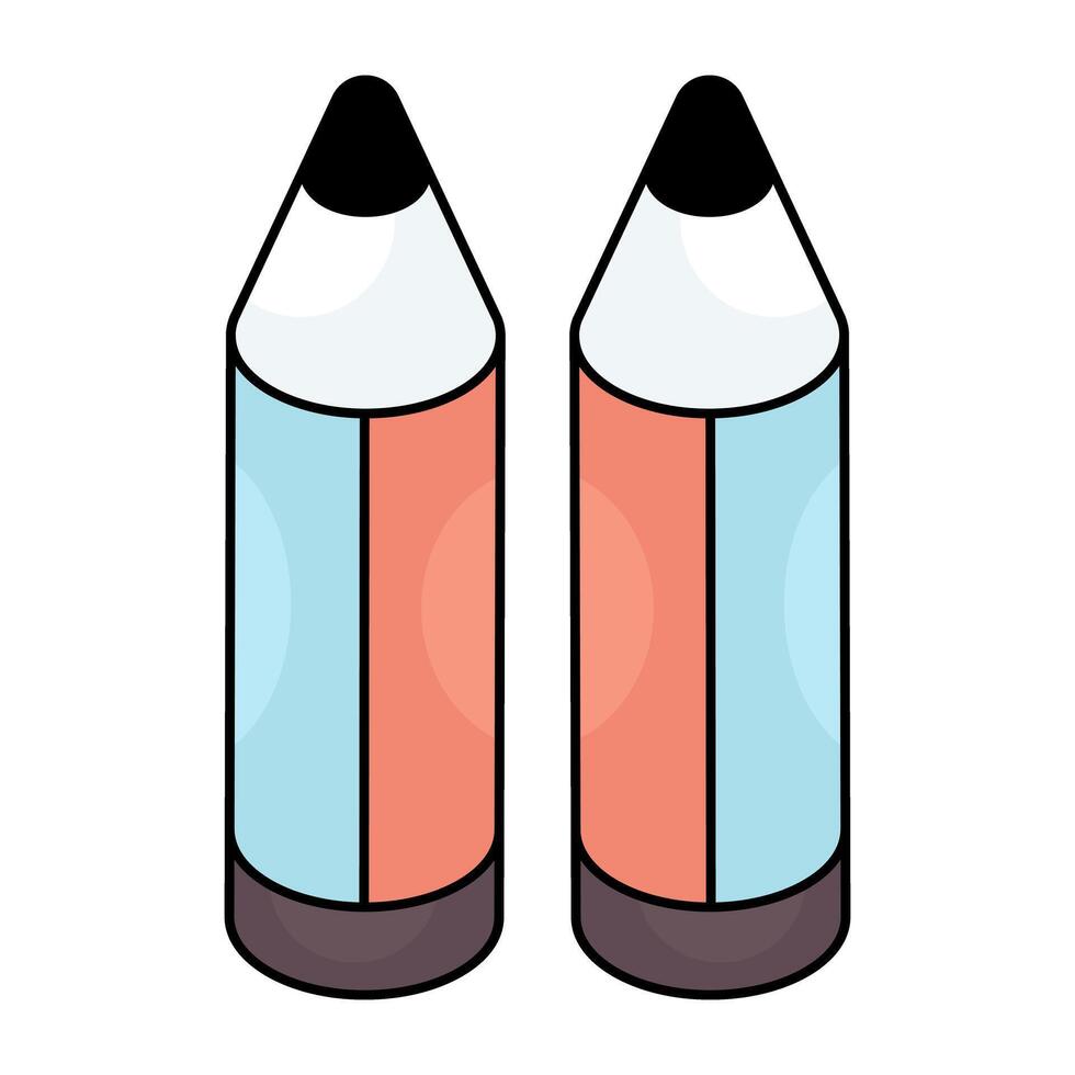 Creative design icon of pencil vector