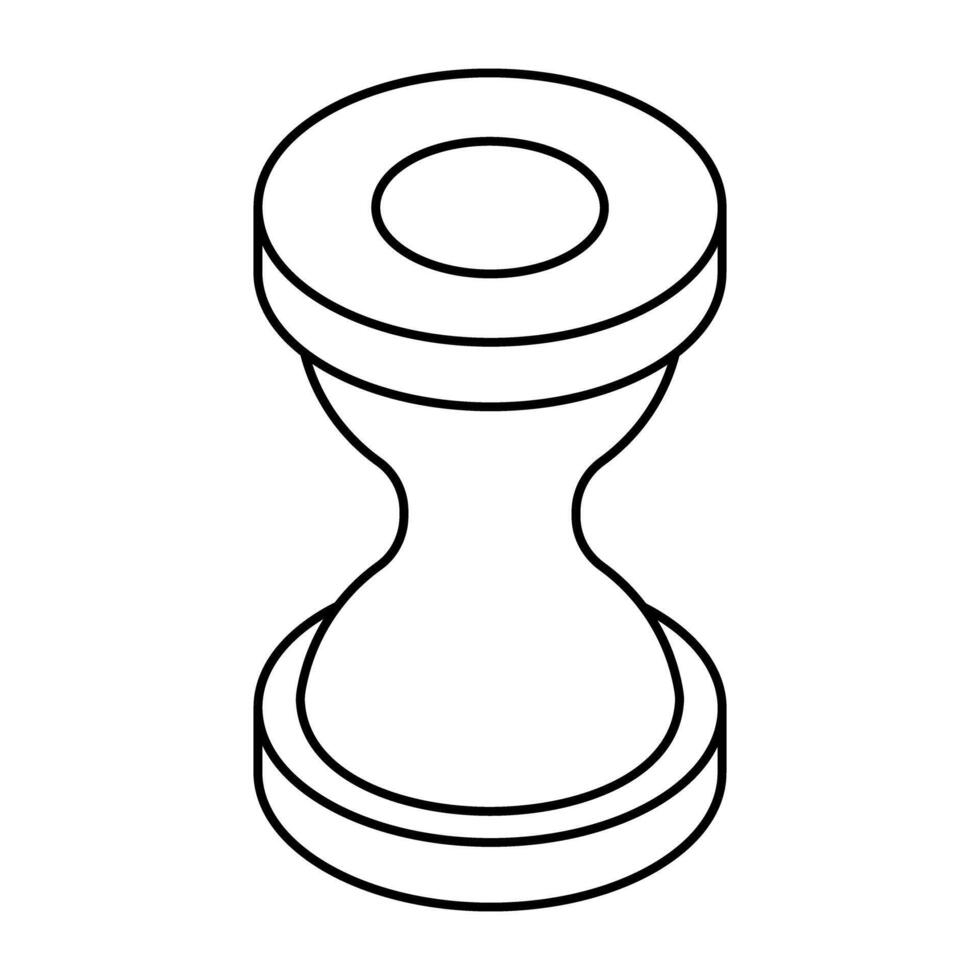Creative design icon of hourglass vector