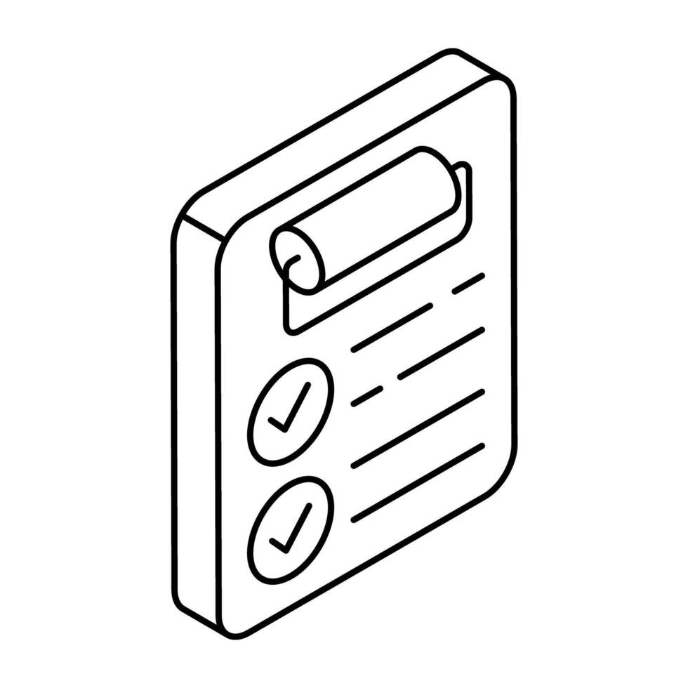 Creative design icon of checklist vector