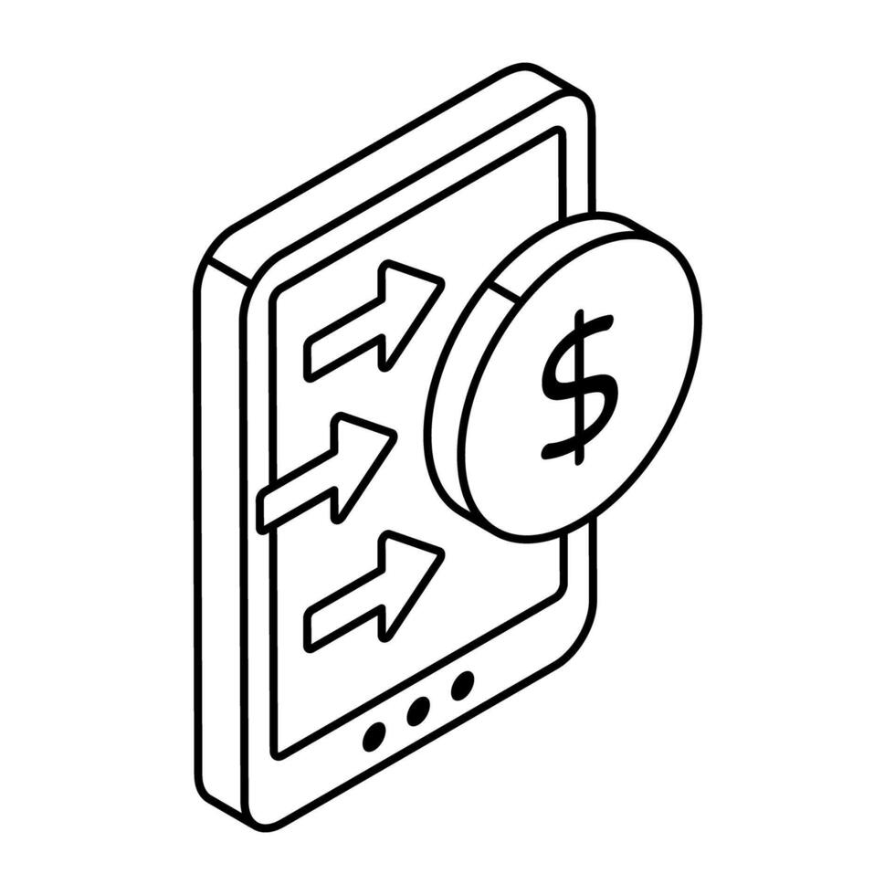 Creative design icon of fast money vector