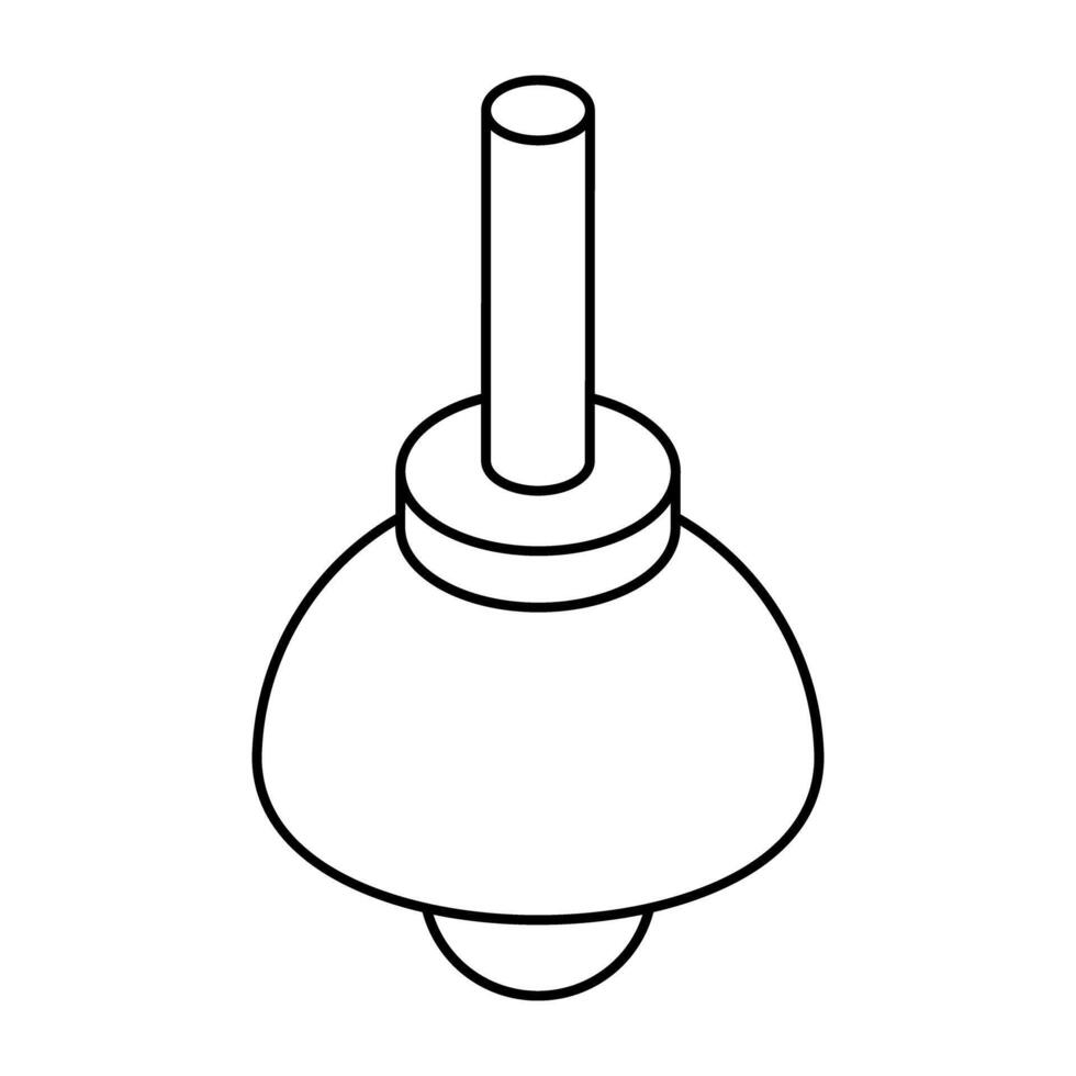 Premium design icon of ceiling light vector