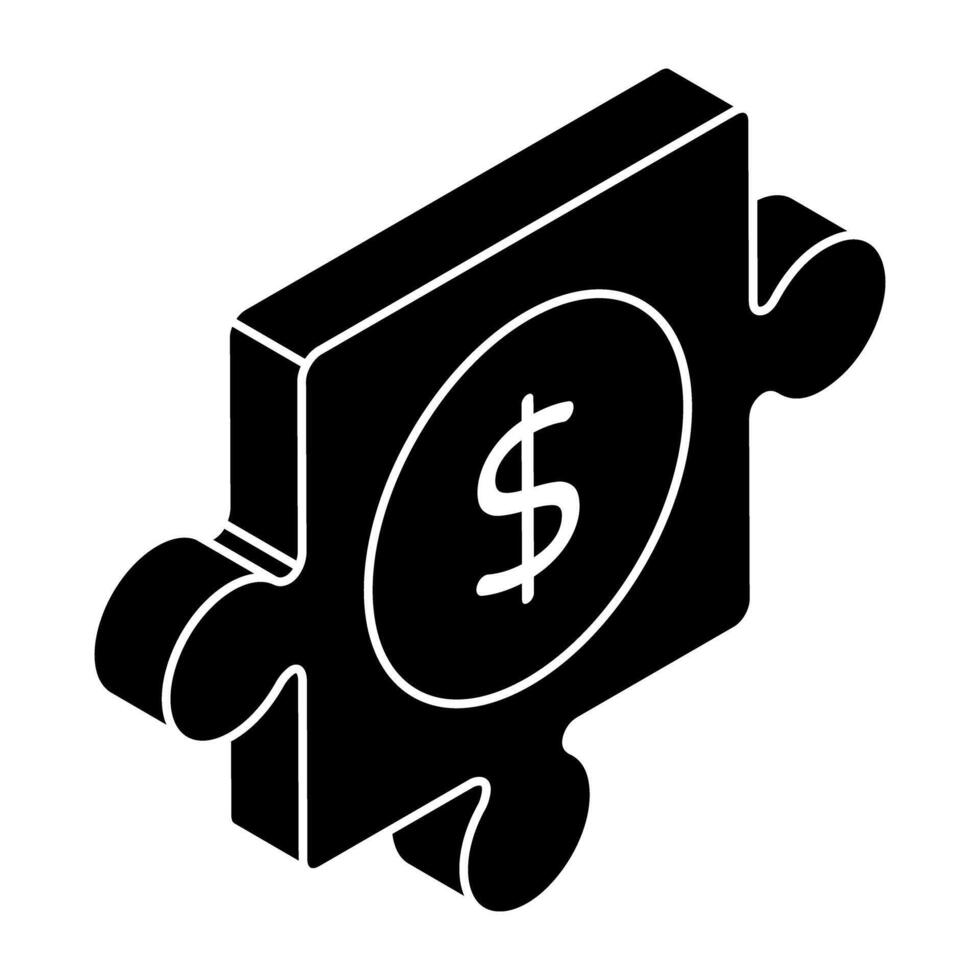 A beautiful design icon of jigsaw vector