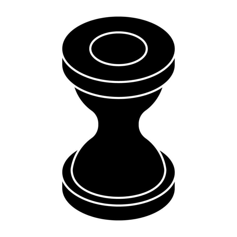 Creative design icon of hourglass vector