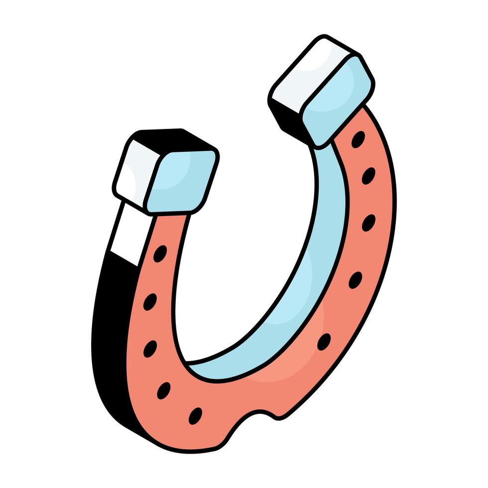 Unique design icon of magnet vector