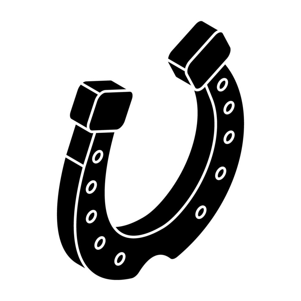 Unique design icon of magnet vector