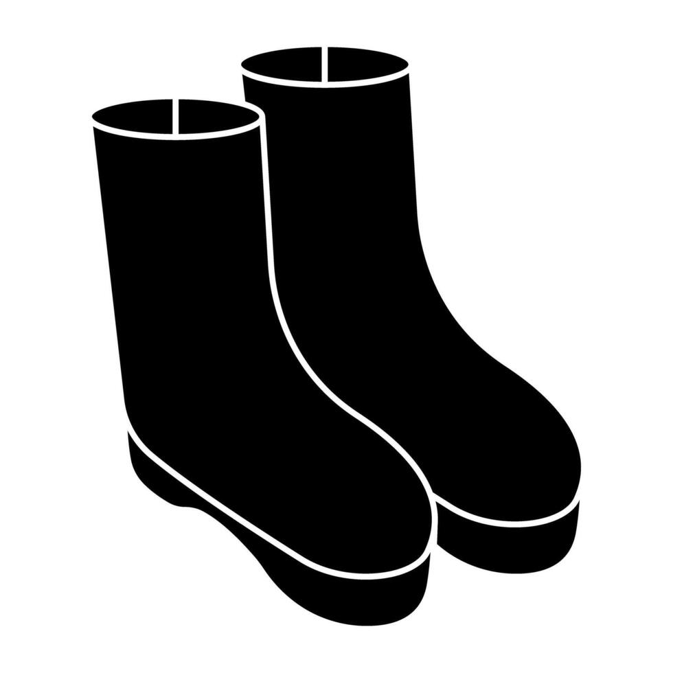 A beautiful design icon of long shoes vector