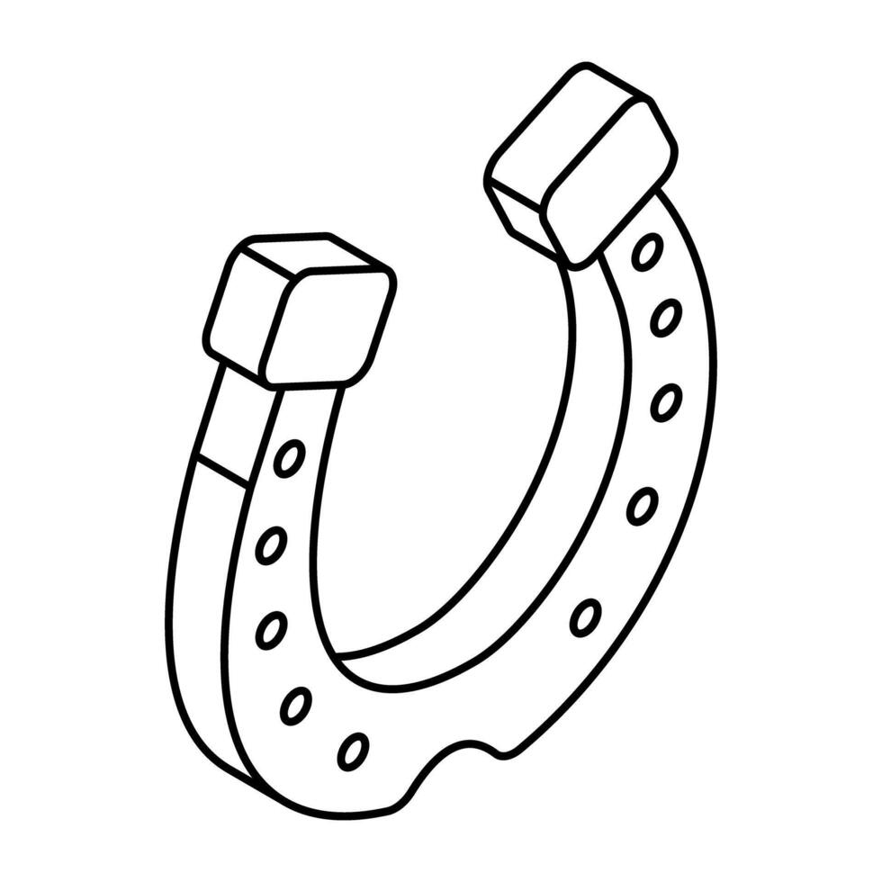 Unique design icon of magnet vector