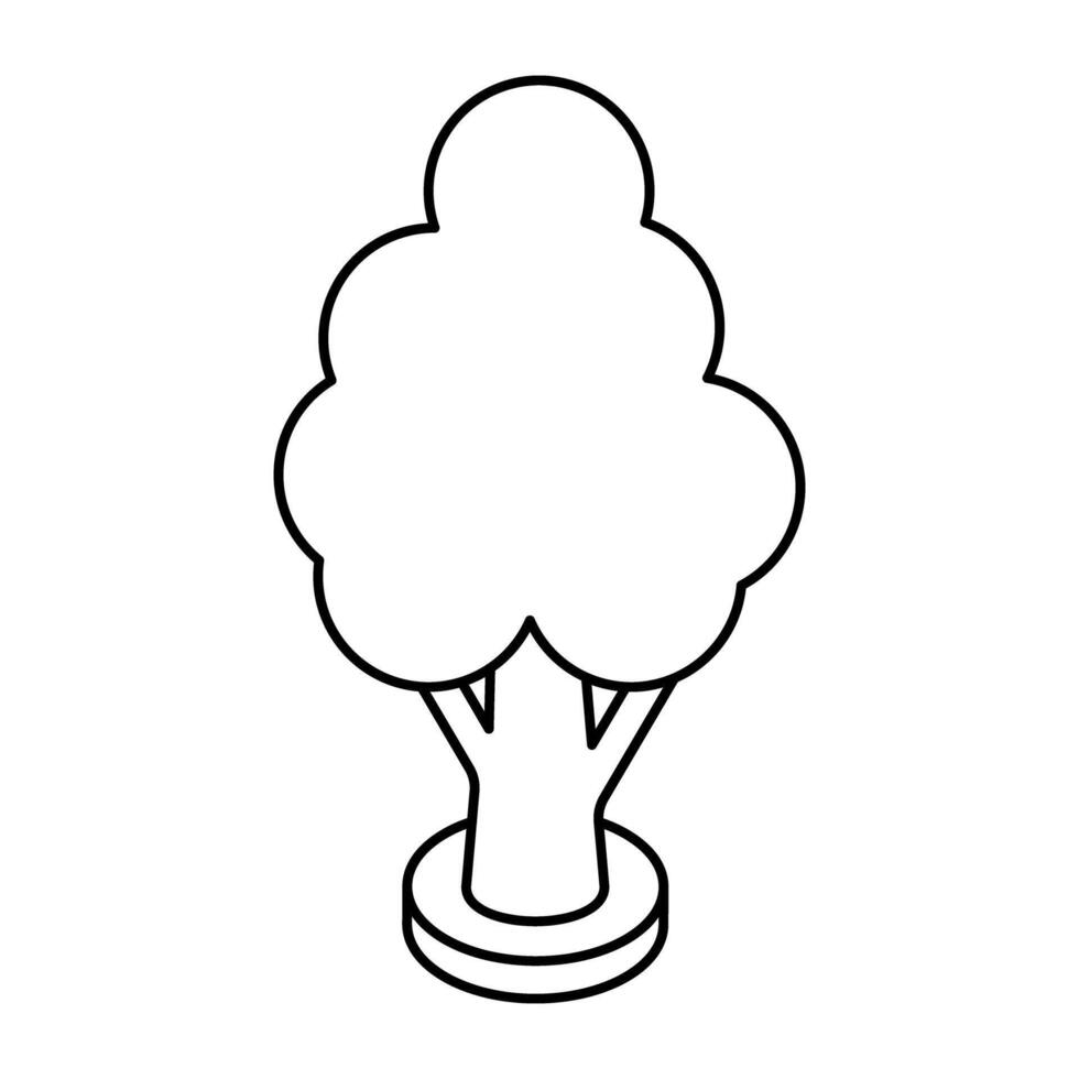 A perfect design icon of conifer vector