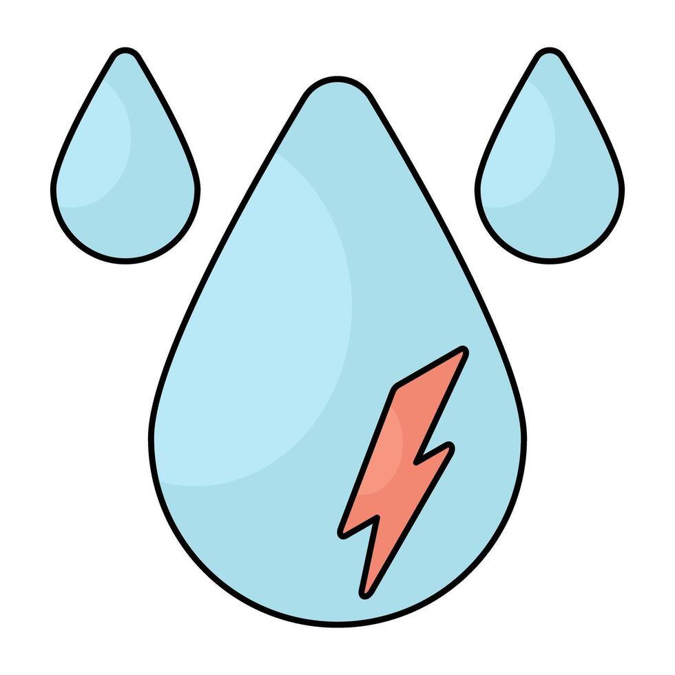 Modern design icon of water power vector