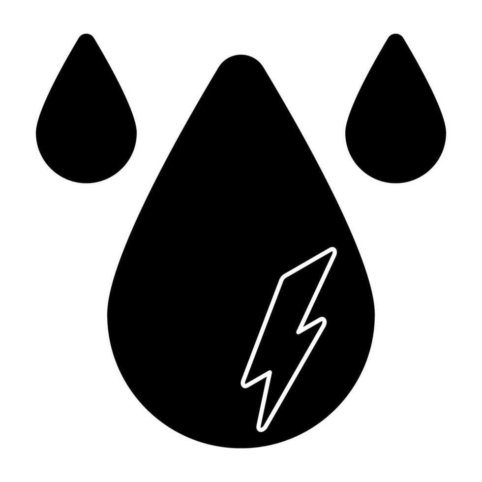 Modern design icon of water power vector