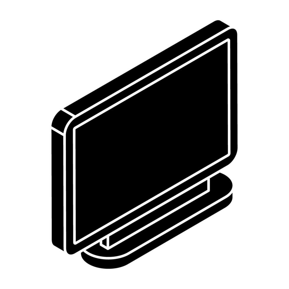 Creative design icon of monitor vector