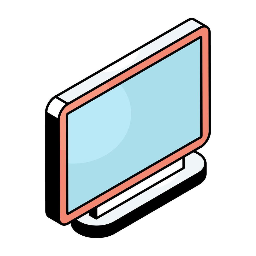 Creative design icon of monitor vector