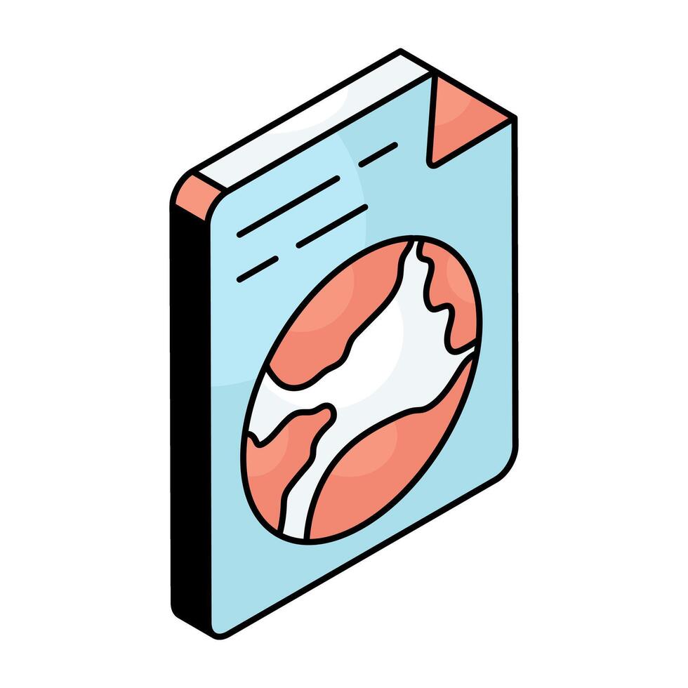 Creative design icon of global file vector