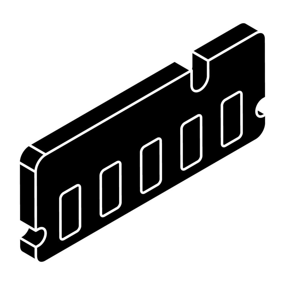A trendy design icon of ram vector