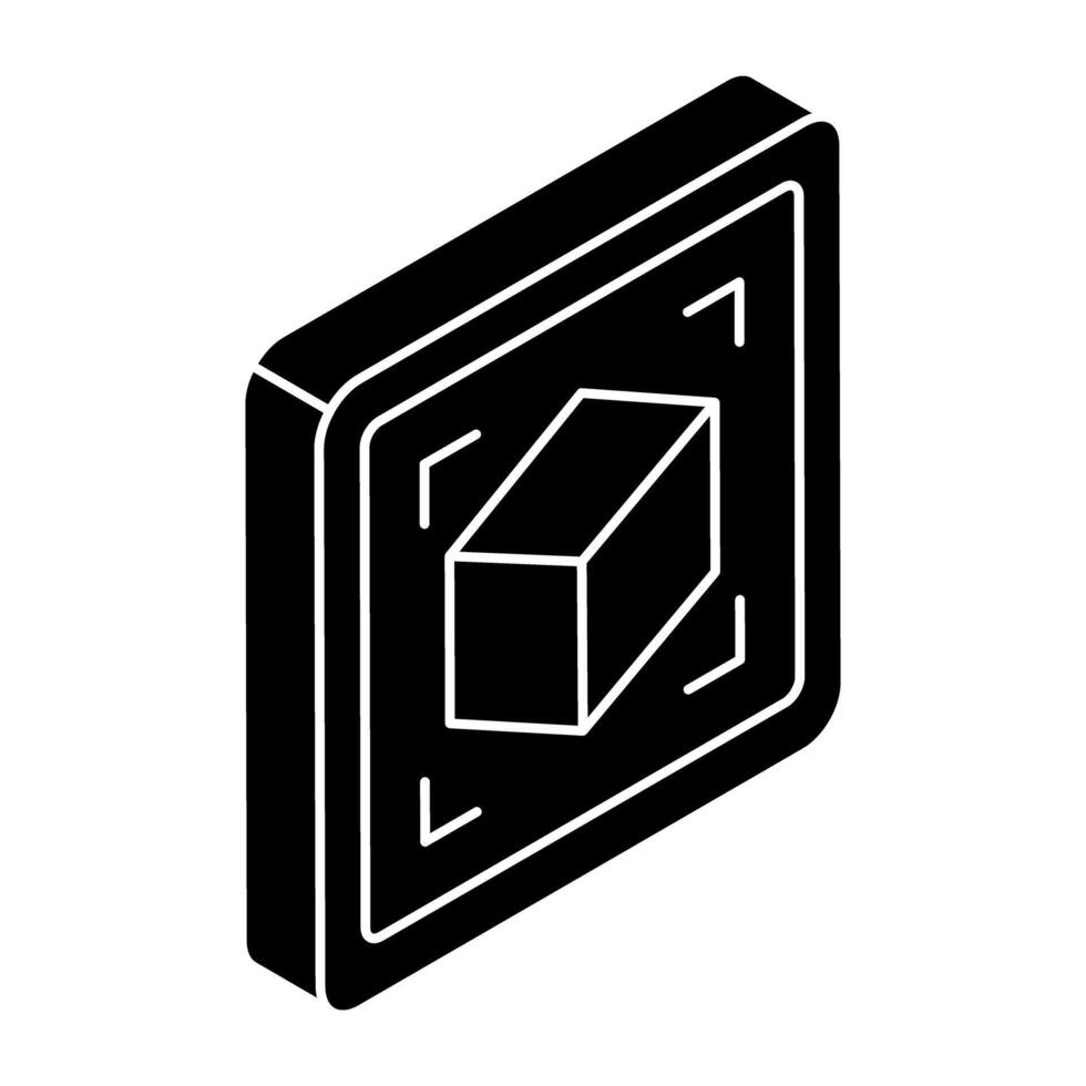Premium design icon of 3d cube vector