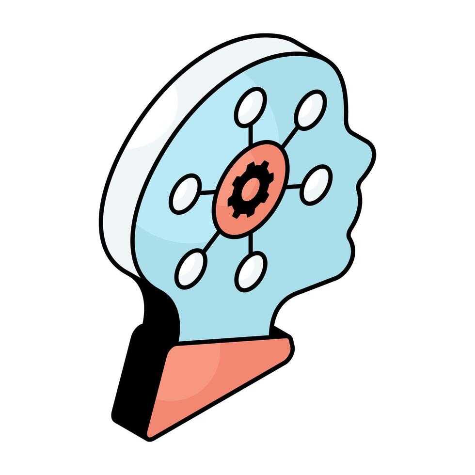 Premium design icon of mind setting vector
