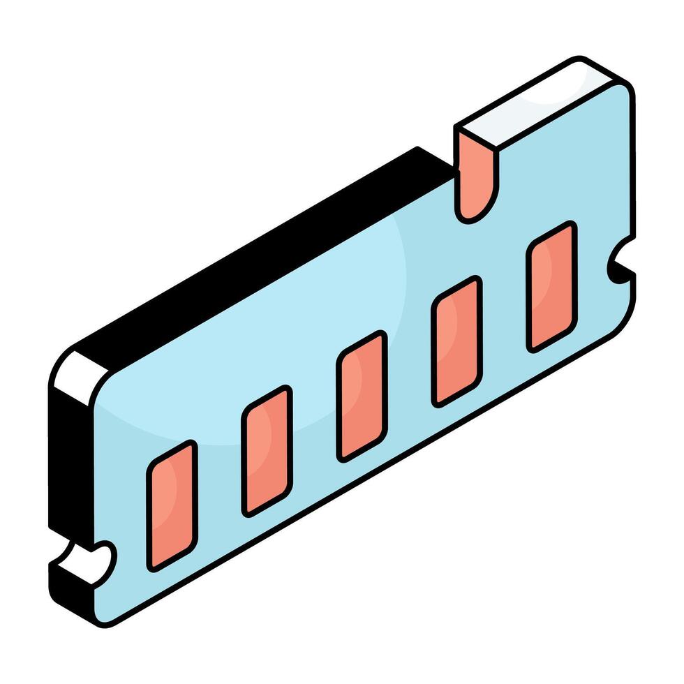 A trendy design icon of ram vector