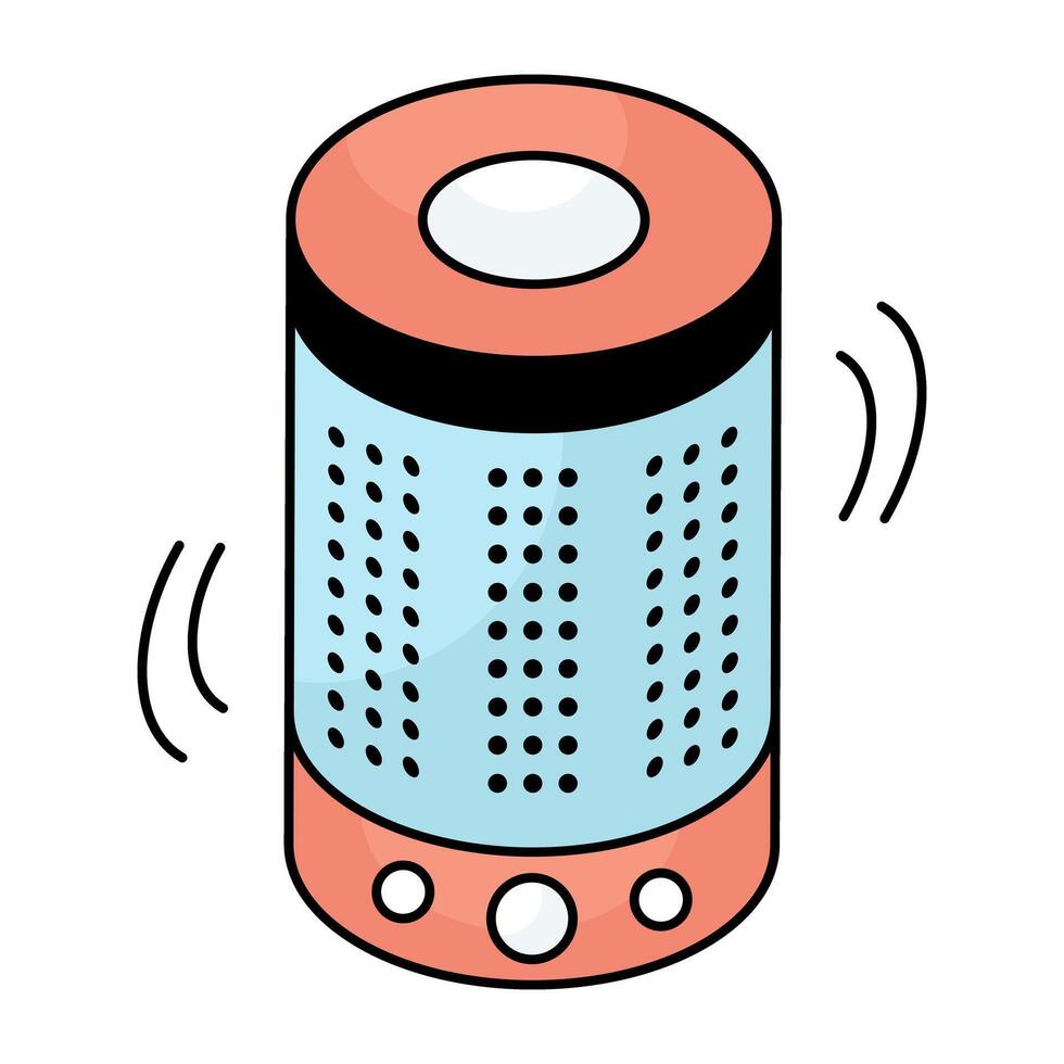 Perfect design icon of smart speaker vector