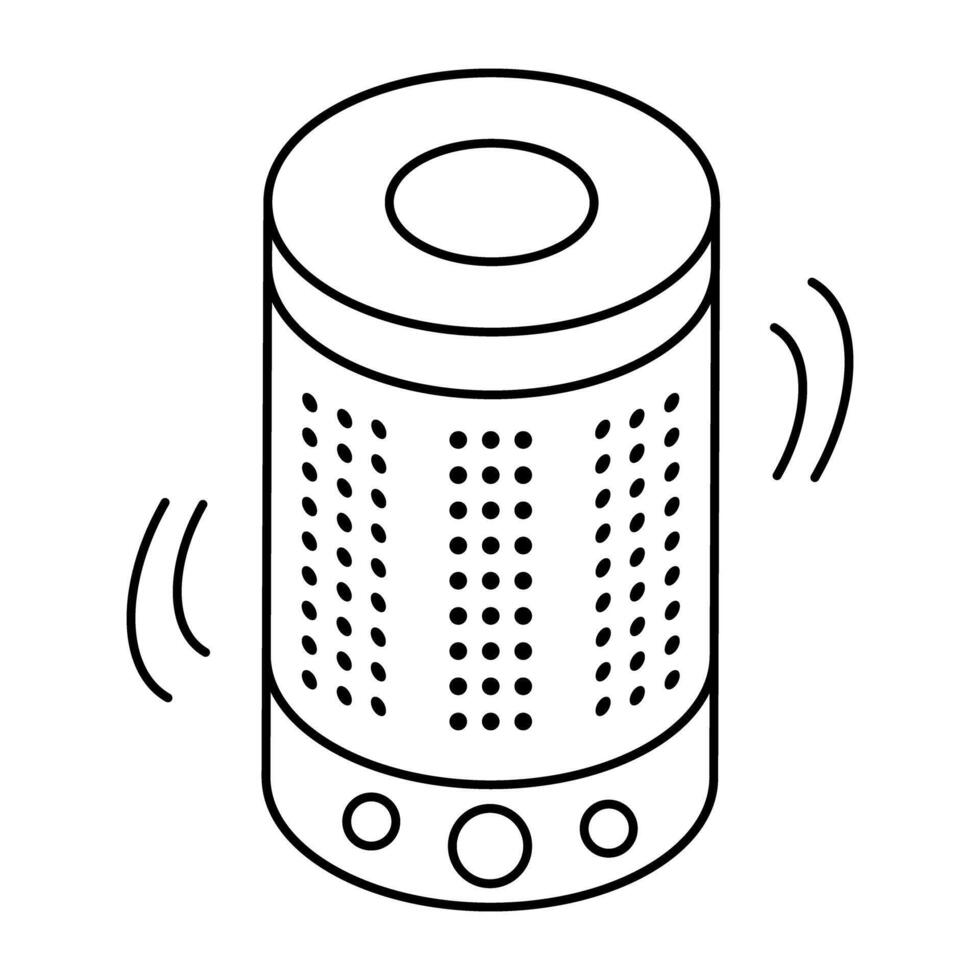 Perfect design icon of smart speaker vector