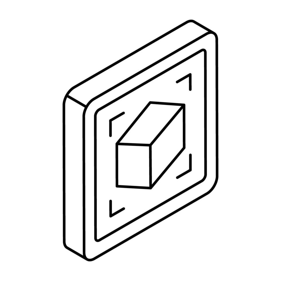 Premium design icon of 3d cube vector