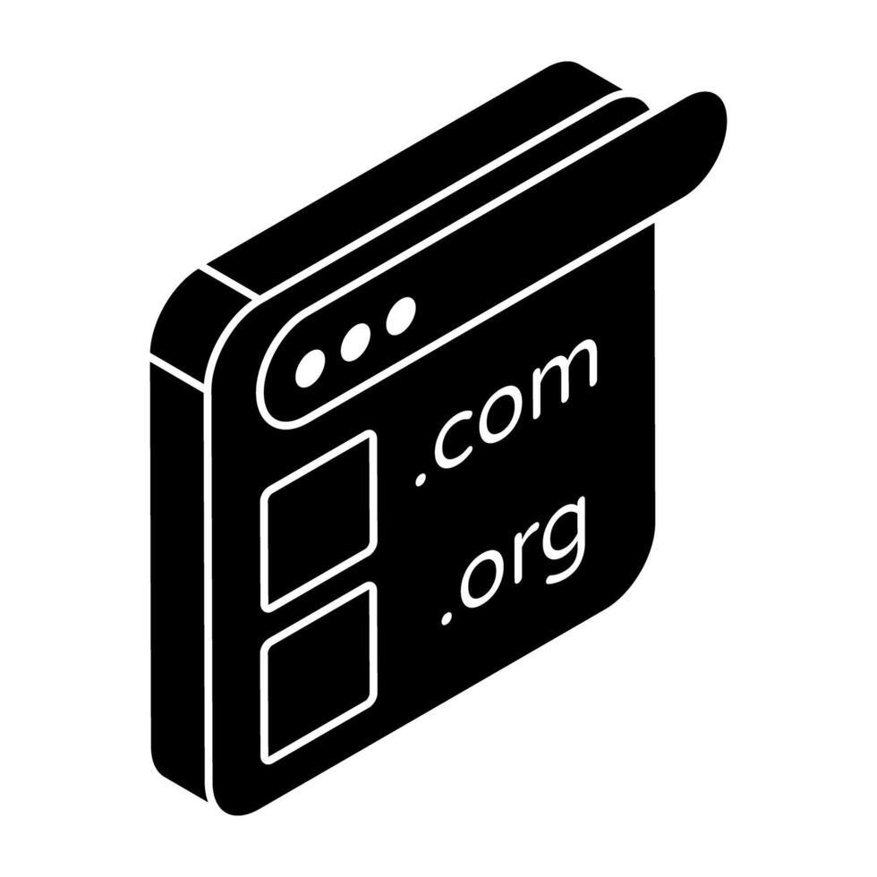 Creative design icon of web domains vector