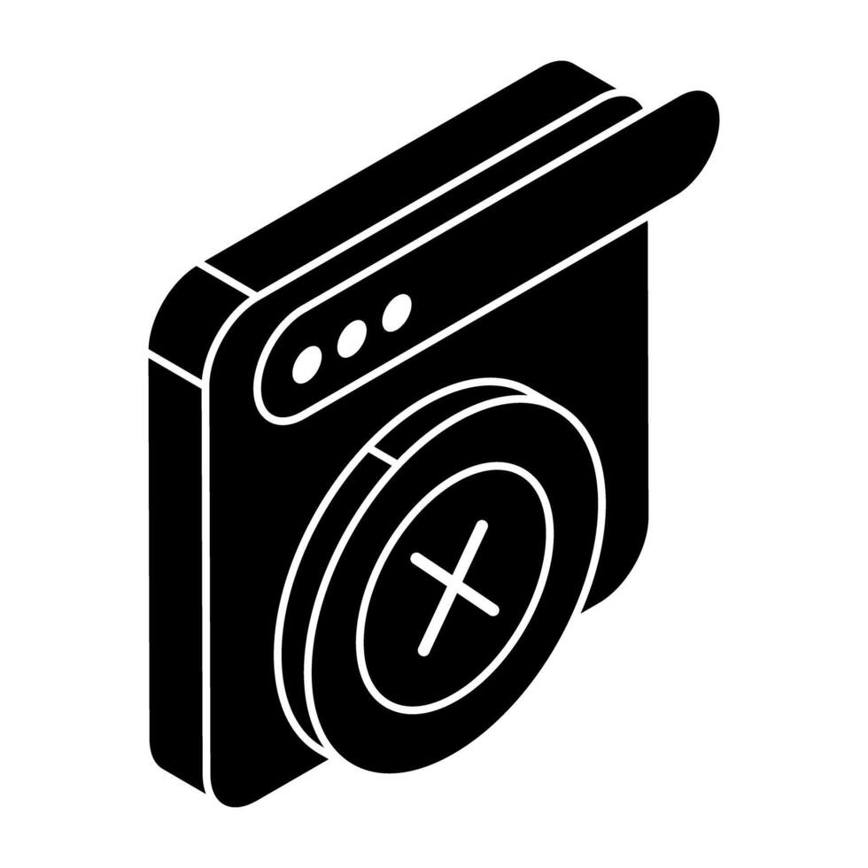 Creative design icon of wrong website vector
