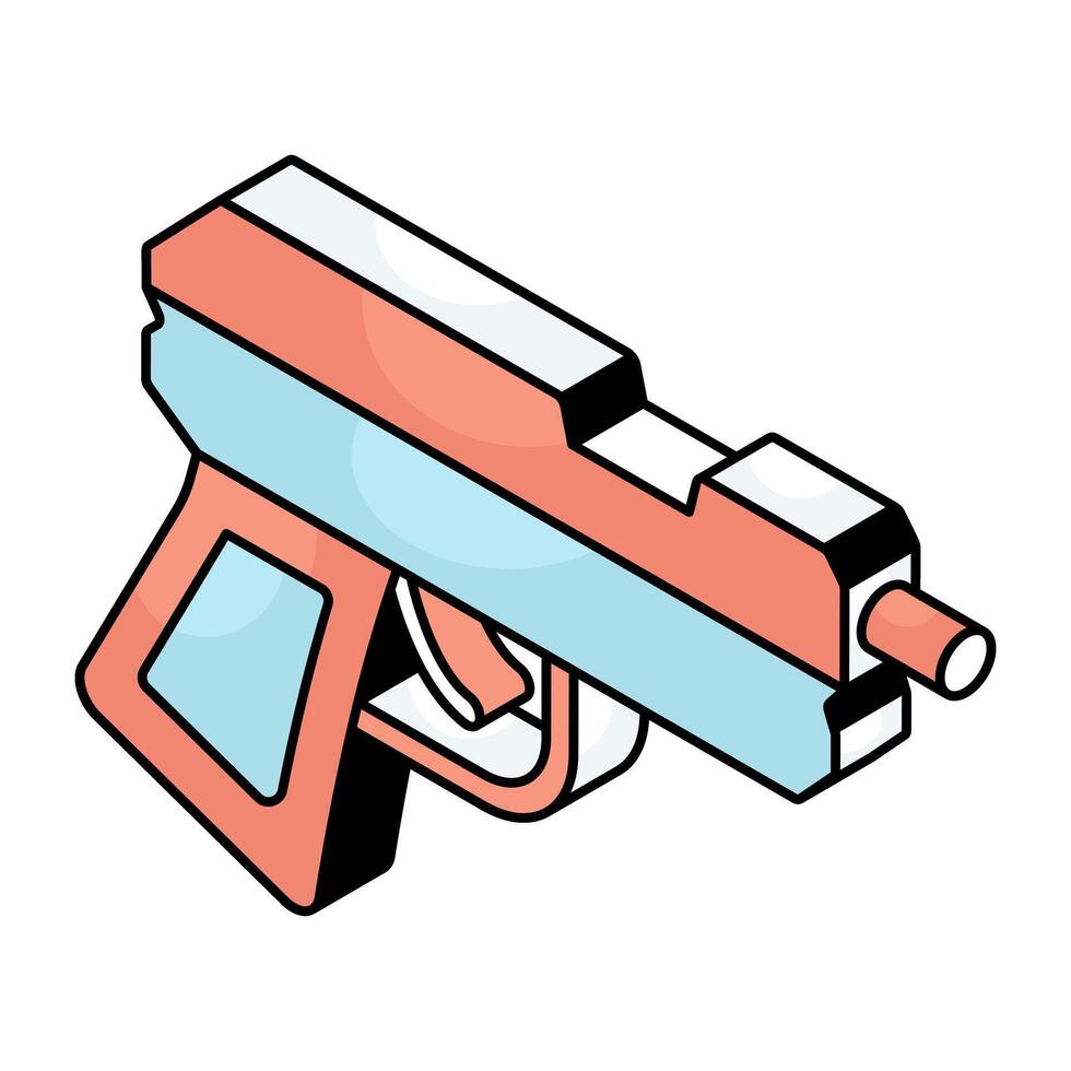 A beautiful design icon of gun vector