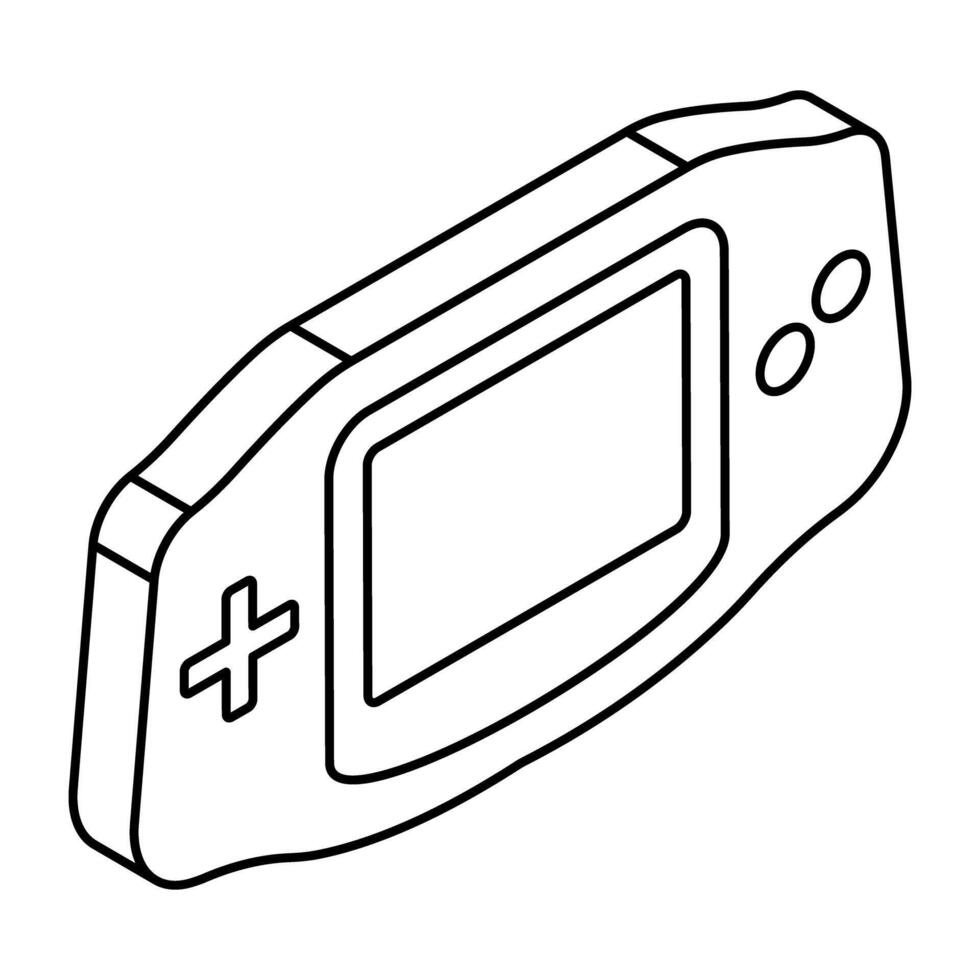 Modern design icon of game console vector
