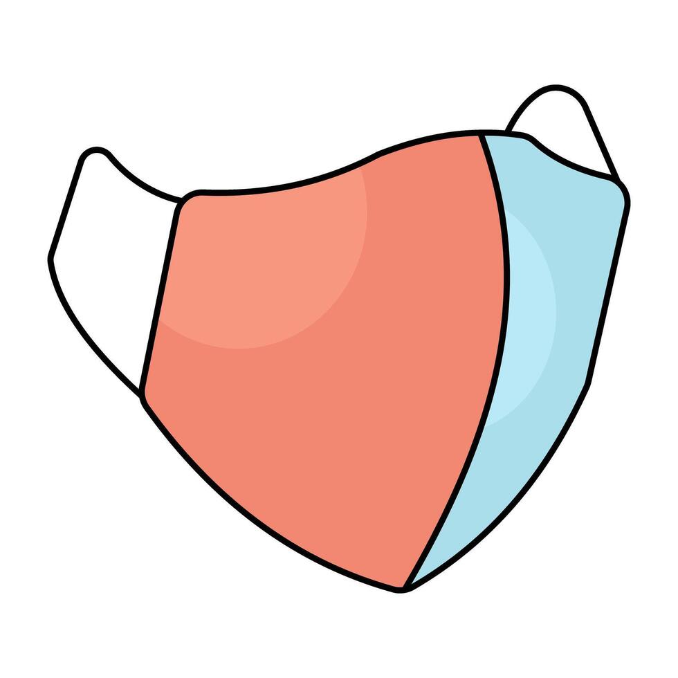 Modern design icon of face mask vector