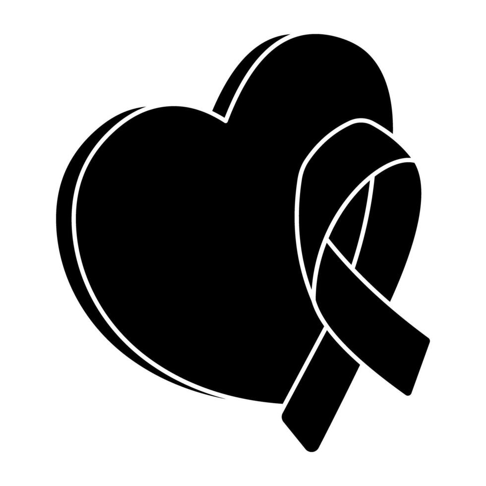 A beautiful design icon of awareness ribbon vector