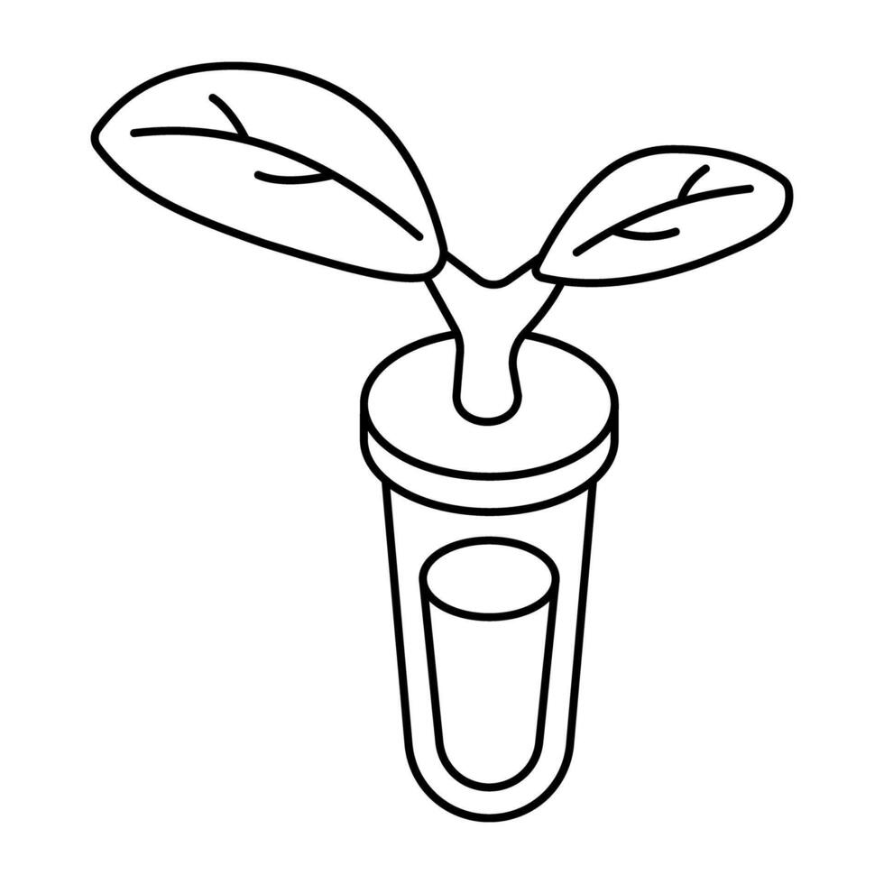 Perfect design icon of botanical flask vector