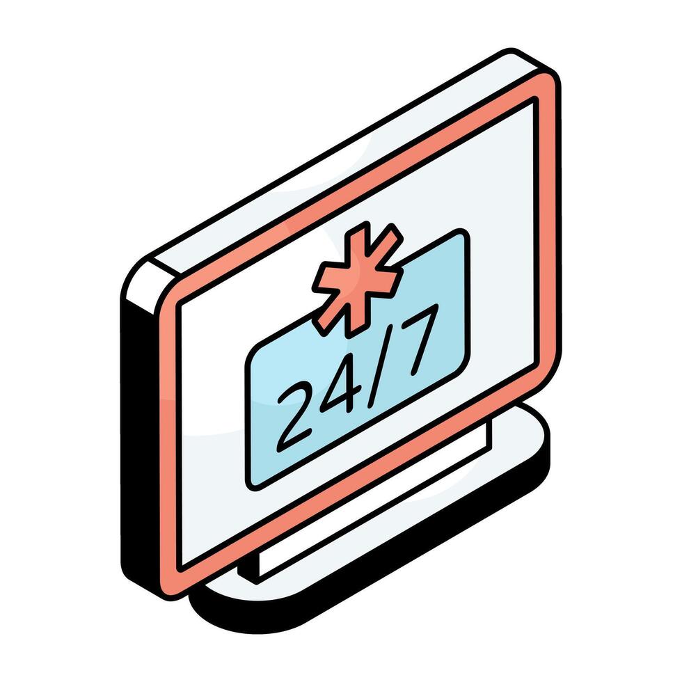 Creative design icon of anytime vector