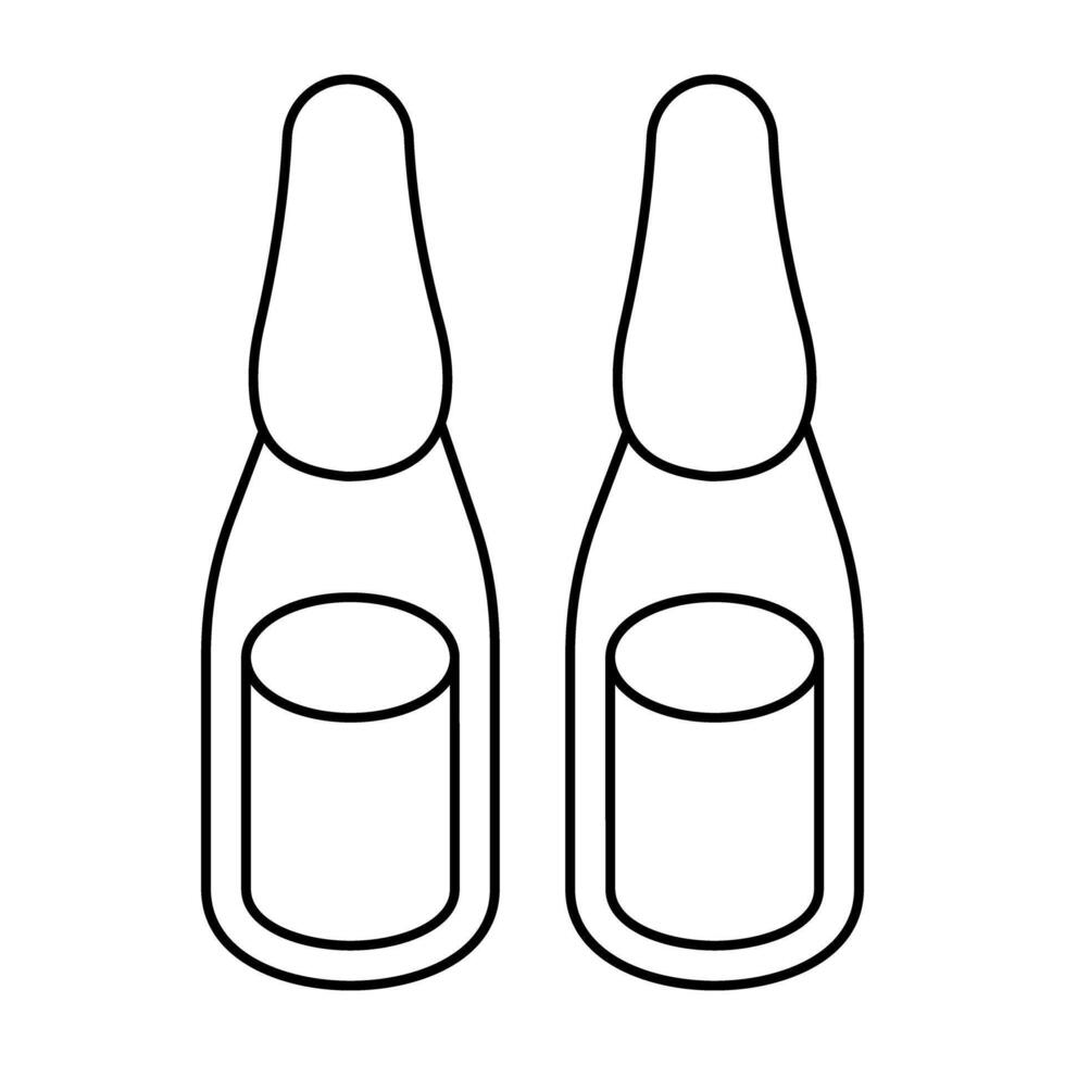 Modern design icon of ampoule vector