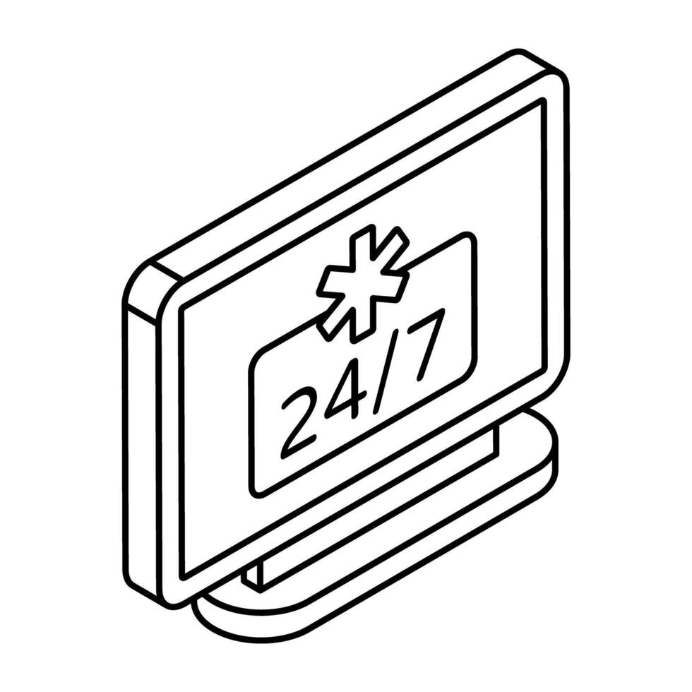 Creative design icon of anytime vector